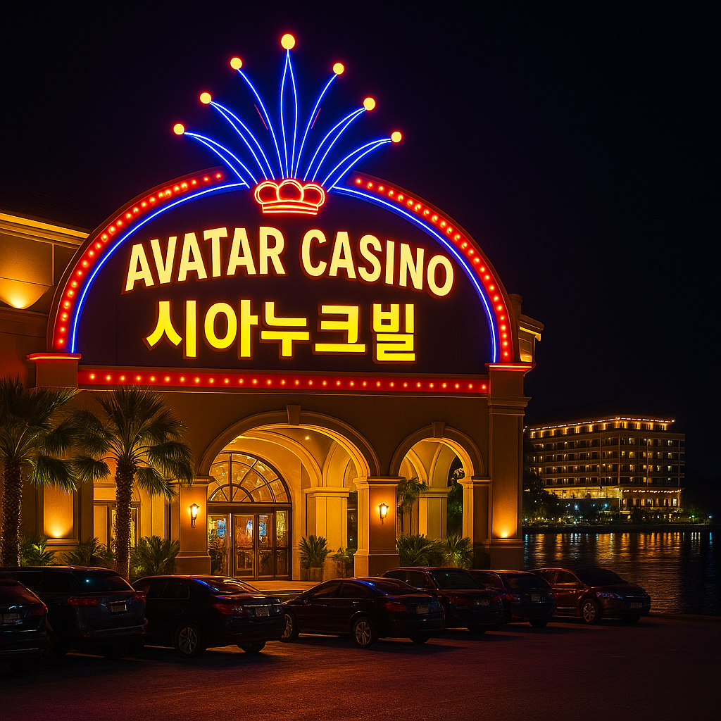 검은 바탕에 아바타 카지노 시아누크빌 이 있다